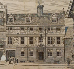 Figure 2 Engraving by Maurice B Adams of the Rose and Crown in The Building News, Aug 6 1880