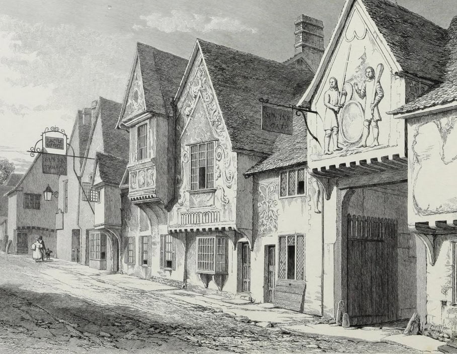 Figure 5 Etching by Buckler in Braybrooke’s ‘The History of Audley End’ 1836 From the north east